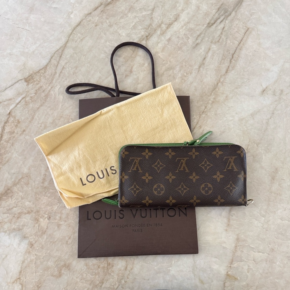 Louis Vuitton Insolite Long Wallet Monogram Green